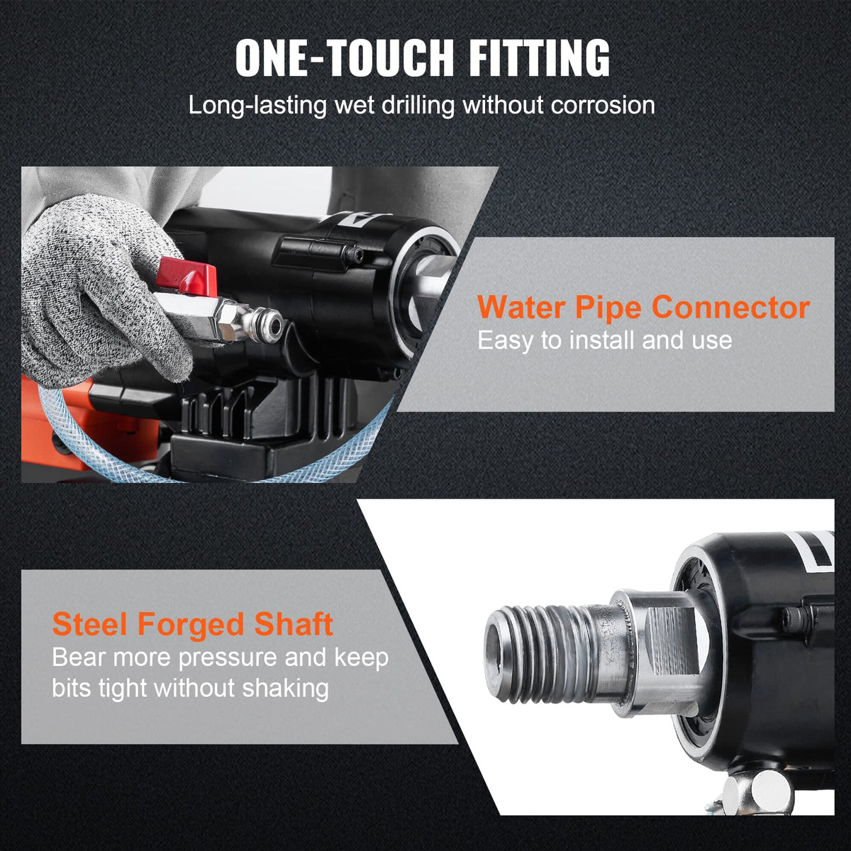 VEVOR overload clutch protecting the operator during core drilling