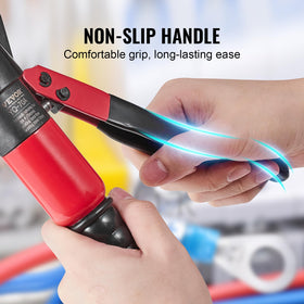 Ergonomic non-slip handle for comfortable operation