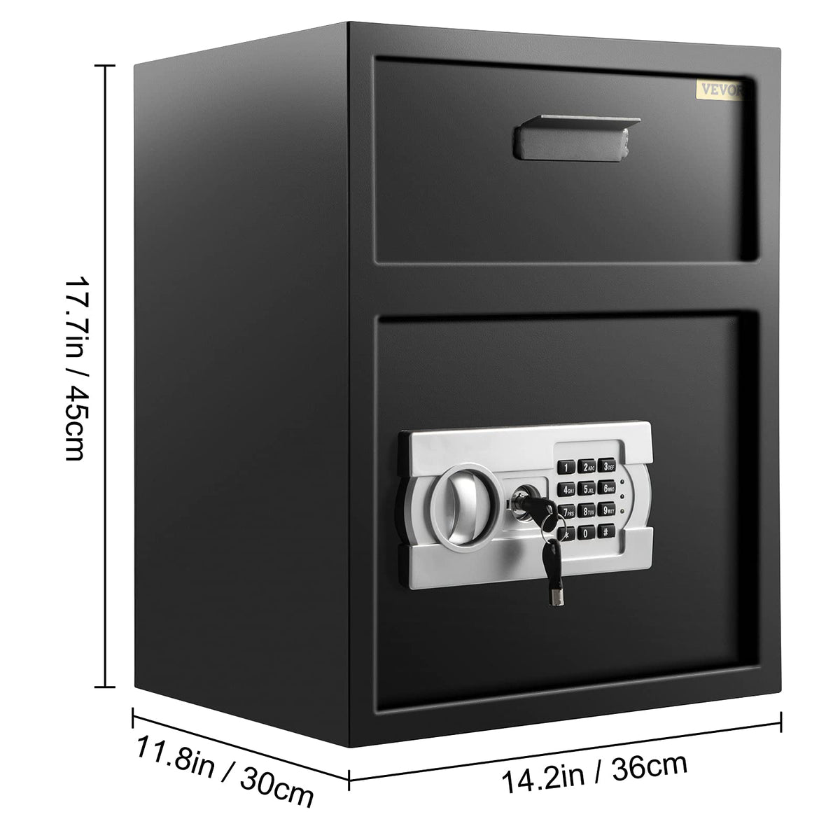 VEVOR depository safe secure deposit design keeps drops organized.