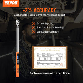 VEVOR torque wrench backlit screen for easy reading in low light