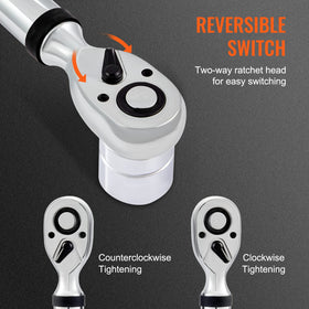 Audible beep reminder when preset torque is reached on VEVOR tool