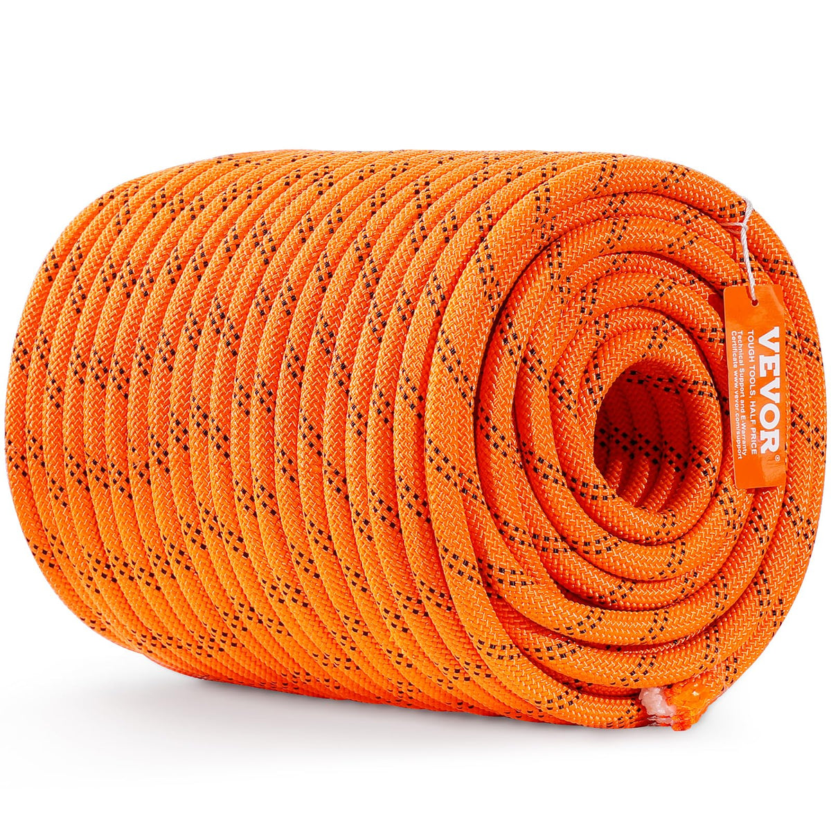 VEVOR double braided polyester rope coil for easy handling and storage.