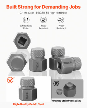 VEVOR double-head design enables faster, direct connections for quicker extractions.