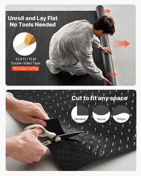 VEVOR included double-sided tape ensures strong adhesion for secure setup.
