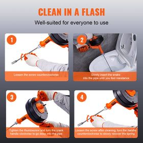VEVOR drain auger grip handle ensures stable operation