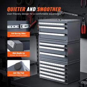 VEVOR drill bit disposer cabinet stackable design saves workshop space.