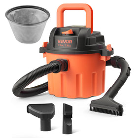 VEVOR dry vacuum cleaner front view shows compact portability for quick cleanups
