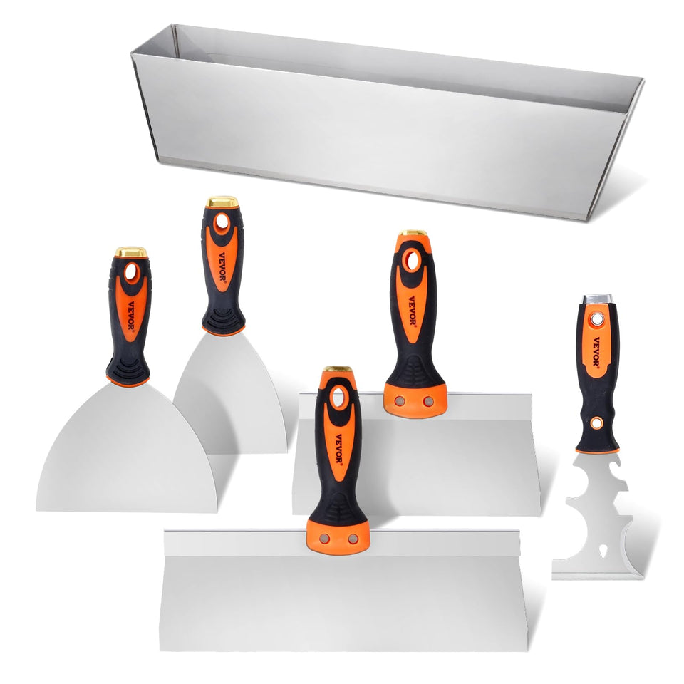 VEVOR drywall knife set with 3-inch painter scraper for quick scraping and lid opening