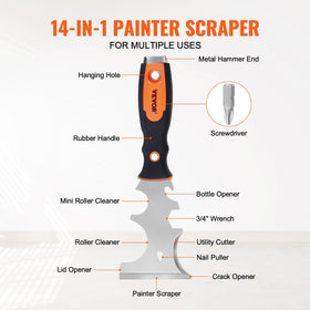 VEVOR 6-inch putty knife provides even mud spread and durability