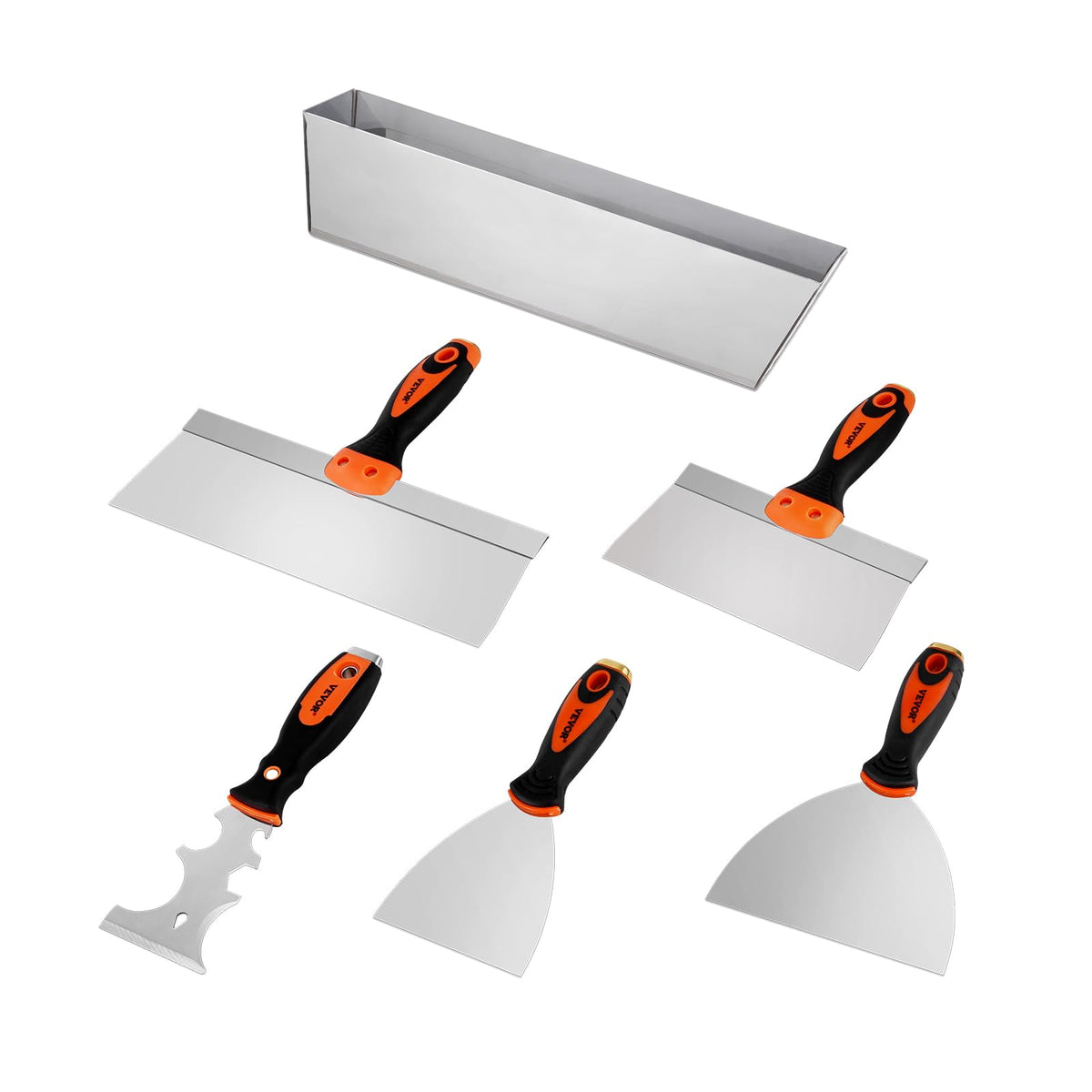 VEVOR thick mud pan with ample room for compound during work