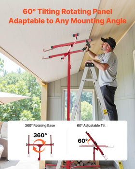 VEVOR wide tripod base for stable support during lifts
