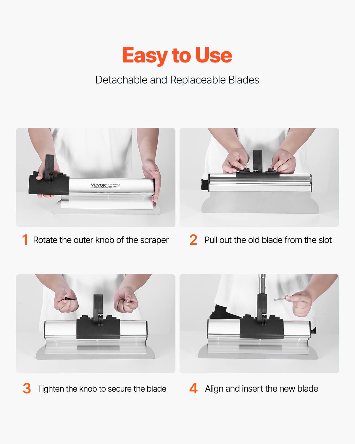VEVOR 40-inch drywall skim blade for wide surfaces