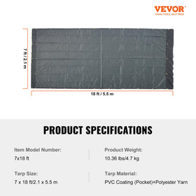 VEVOR front and back pockets for tool storage