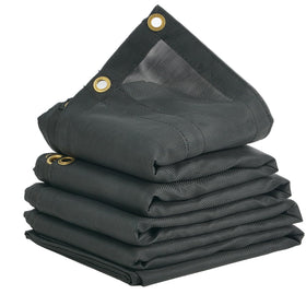 VEVOR dump truck mesh tarp front pocket for easy roller storage
