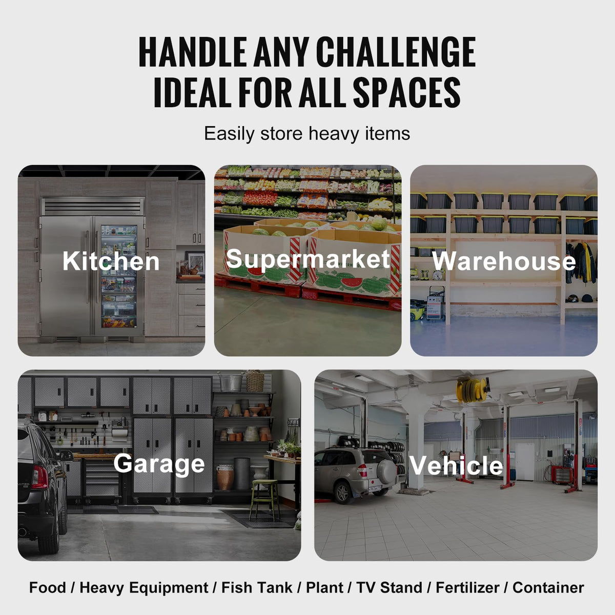 VEVOR dunnage rack outdoor-ready with corrosion-resistant finish