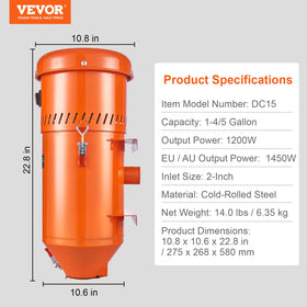 VEVOR silicon carbide compatibility supports efficient dust control.