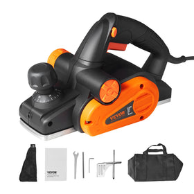 VEVOR electric hand planer front view for easy handling during planing tasks.