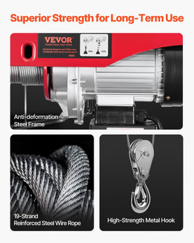Ceiling or beam mounting setup for the VEVOR hoist installation
