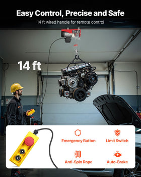 VEVOR remote control panel showing long reach for versatile operation