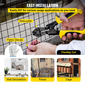 VEVOR fabric gloves included for safe handling during installation.