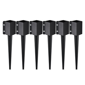 VEVOR Fence Post Anchor 6-pack kit for secure outdoor mounting.