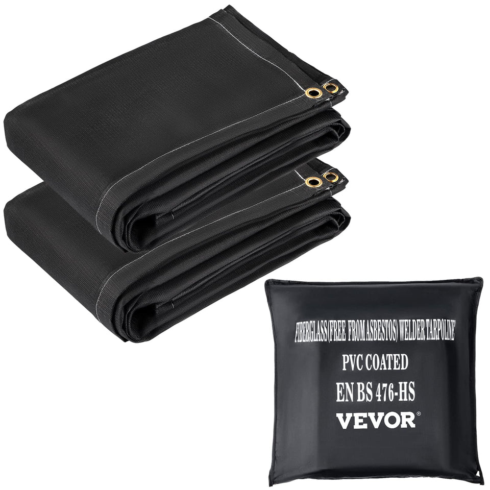 VEVOR Fire Blanket 2-pack ready for quick fire containment in home or shop.