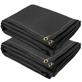 VEVOR Fire Blanket black emergency cover supports rapid response and personal safety.