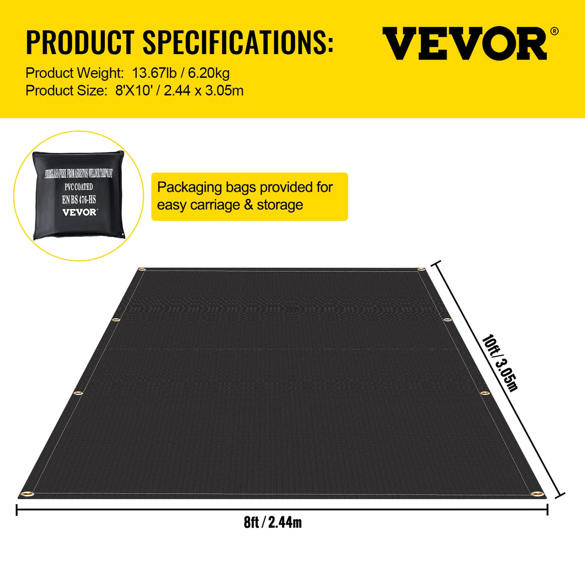 VEVOR Fire Blanket convenient storage and ready-to-use during kitchen and workshop activities.