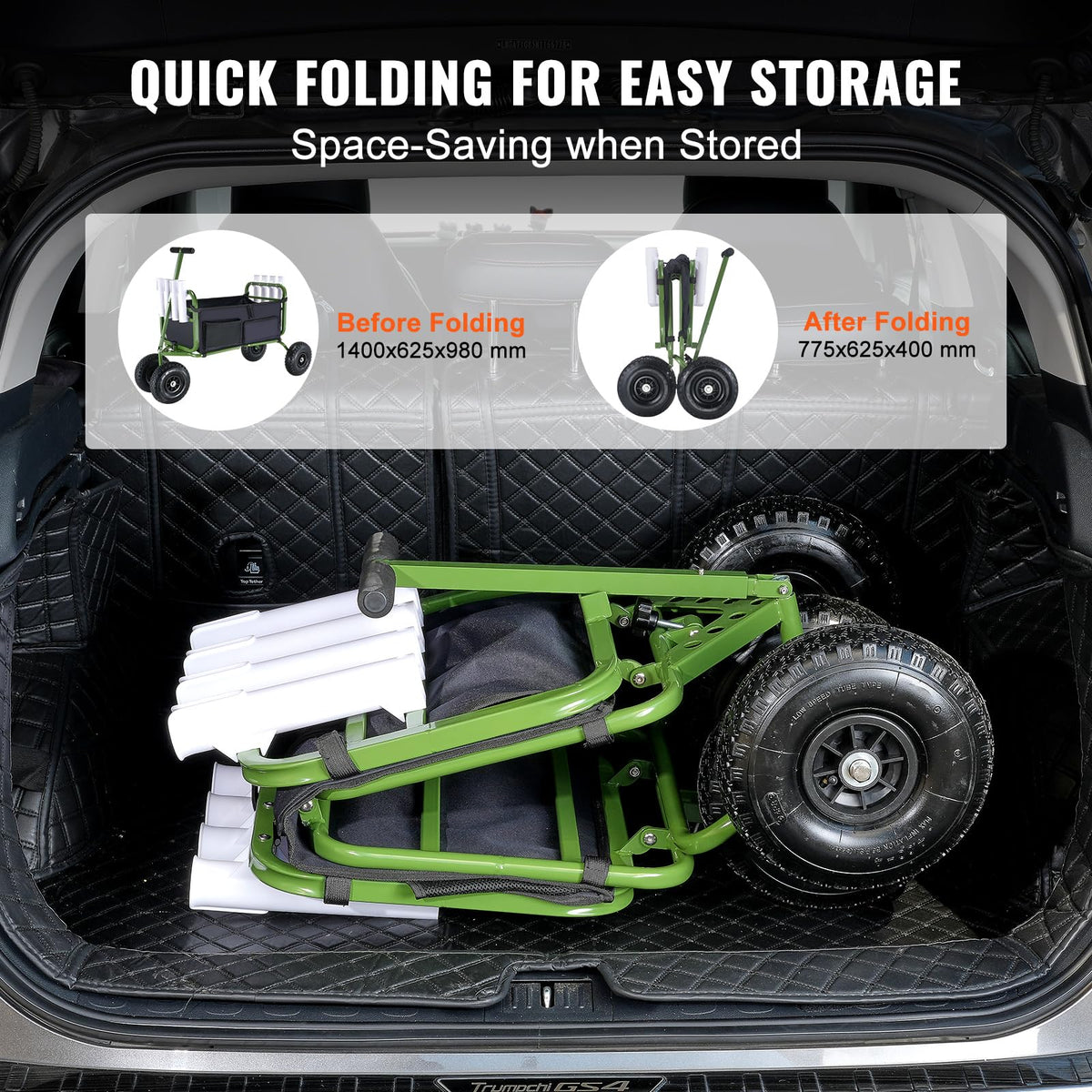 VEVOR 600D Oxford fabric resists wear and weather for long-lasting use