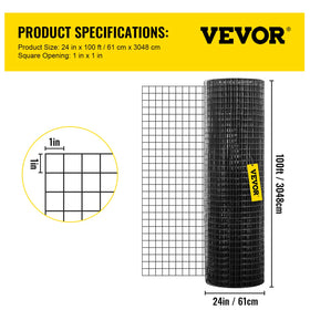 VEVOR flexible roll design easy to shape and secure to fences.
