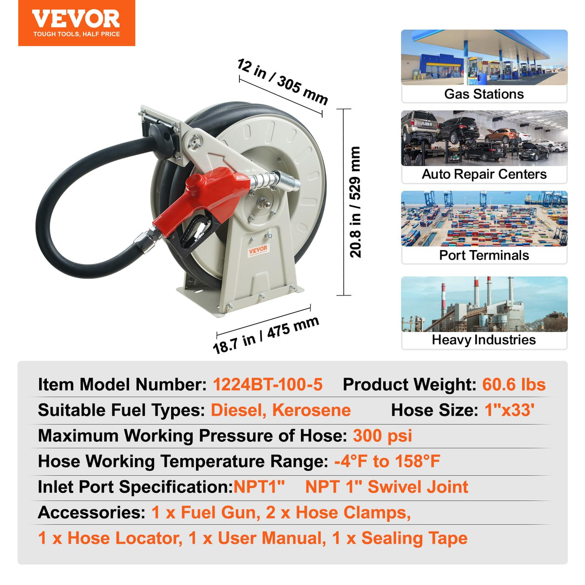 VEVOR farm-application setup enables convenient on-site fuel access.