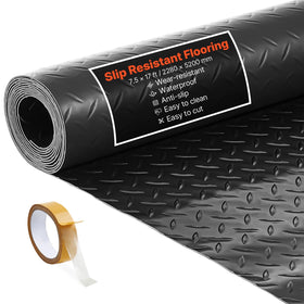 VEVOR garage floor roll provides full-coverage protection for vehicles and spaces.