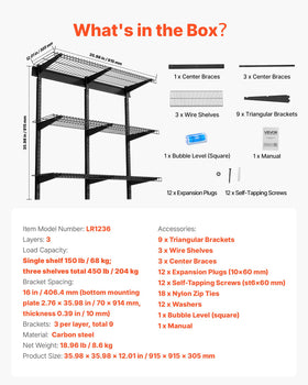 VEVOR garage organization setup saves floor space