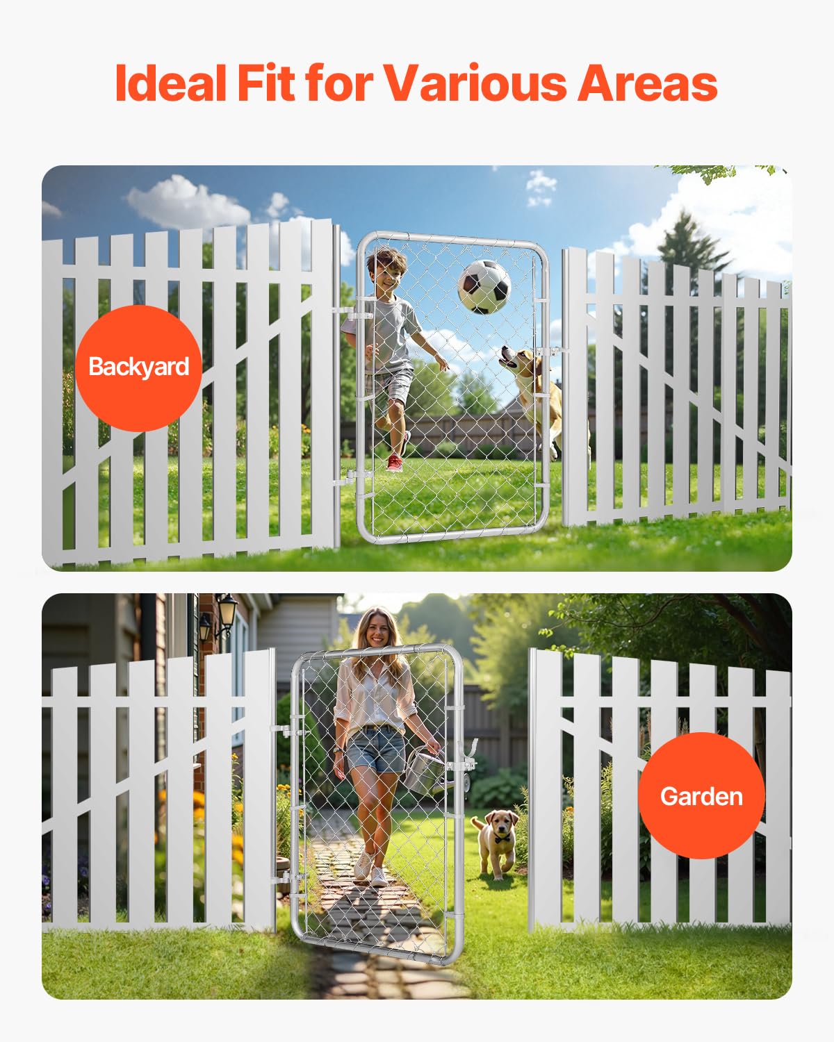 VEVOR garden entrance setup shows practical outdoor access for yards and driveways.