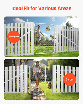 VEVOR garden entrance setup shows practical outdoor access for yards and driveways.
