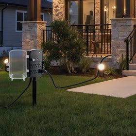 VEVOR garden party lighting power supports easy outdoor event setups.