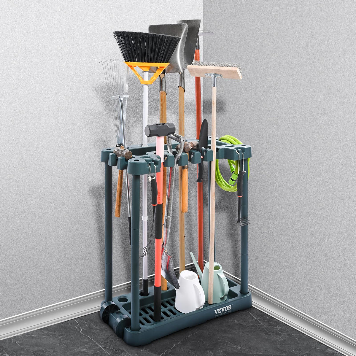 VEVOR Garden storage keeps long-handled tools ready for outdoor use.