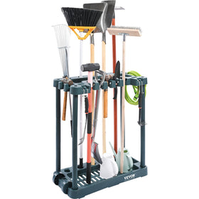 VEVOR Garden Tool Organizer with 10 slots keeps tools neatly accessible.
