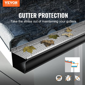 VEVOR Gutter Guard covers 208 ft length for large roof runs.