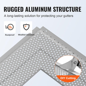 VEVOR gutter guard 52 ft total length suits standard gutters