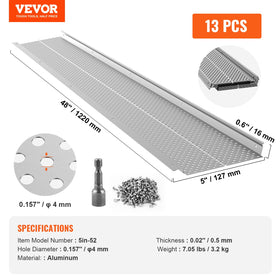 VEVOR gutter guard easy installation on multiple roof types
