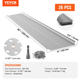 VEVOR system works with metal, shingle, and wood roofs for versatility.