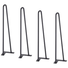 VEVOR black powder coated hairpin legs for a sleek look.
