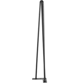 VEVOR hairpin table legs 16in black packaging includes floor protectors.