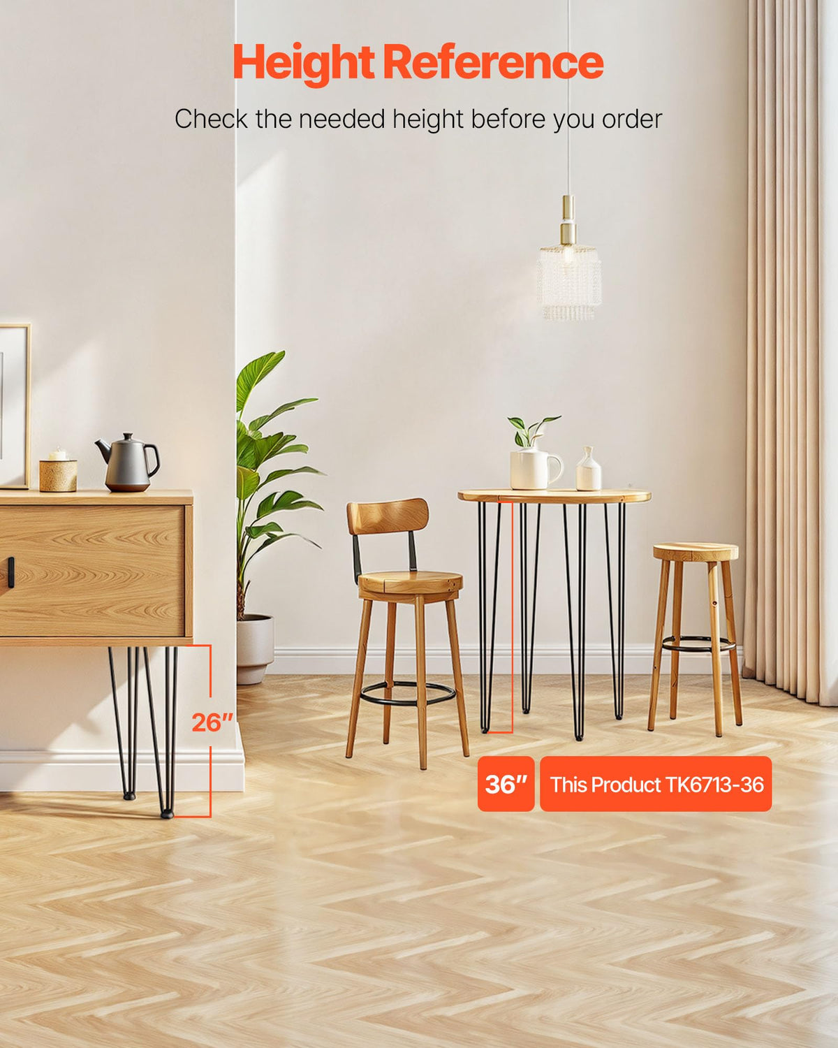 VEVOR hairpin table legs 36in diy-project-ideas, transform spaces