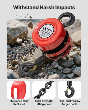 VEVOR 360° rotating hooks simplify setup and positioning.
