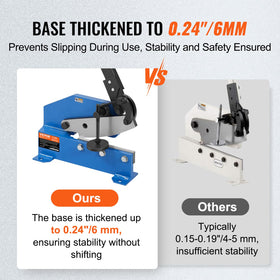 VEVOR Hand Plate Shear 8-inch high-carbon steel blades for durability