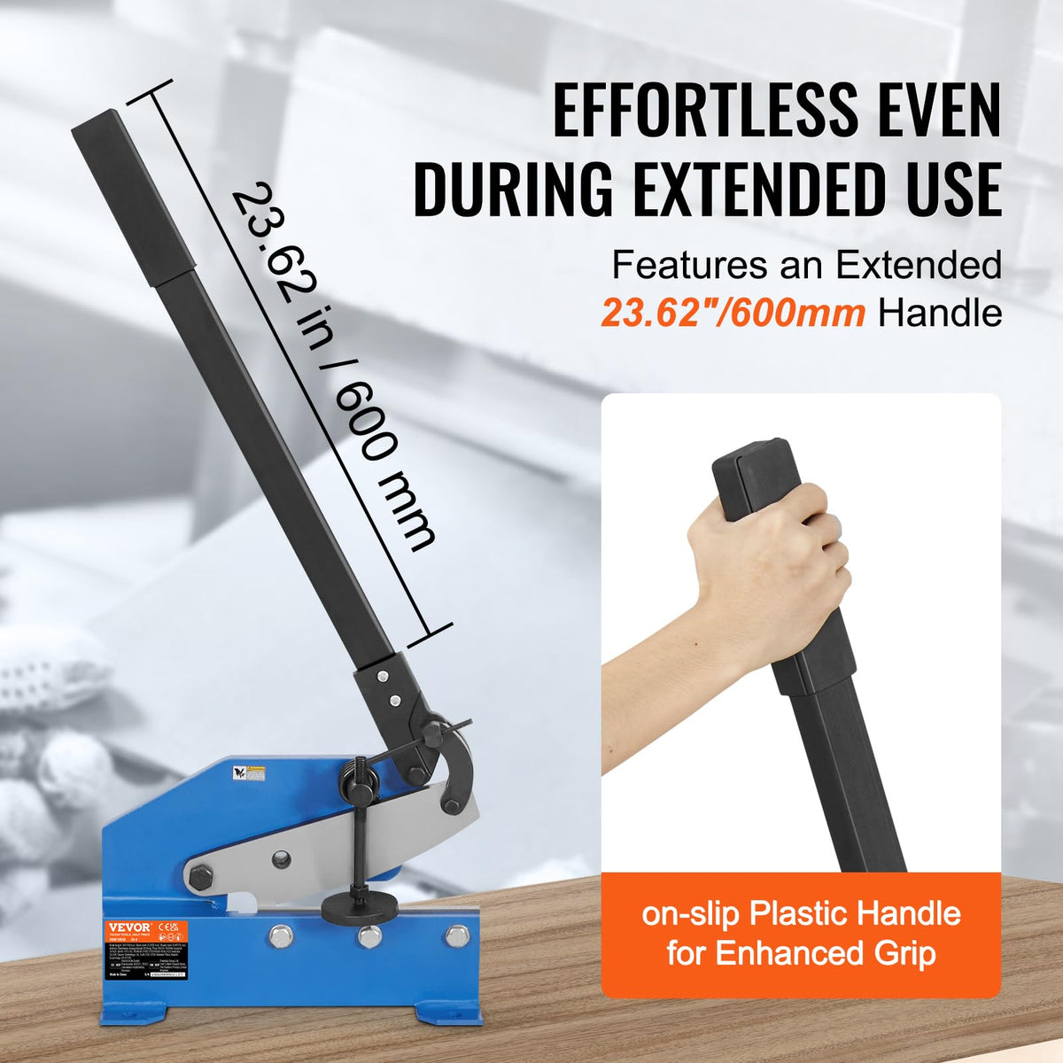 VEVOR Hand Plate Shear 8-inch long handle with spring for leverage