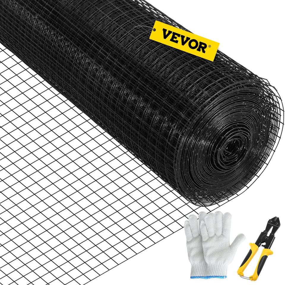 VEVOR hardware cloth 24x100 roll for durable garden fencing and pest prevention.