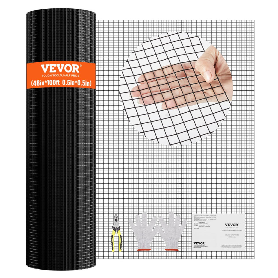 VEVOR hardware cloth 48x100 roll for versatile fencing and enclosures